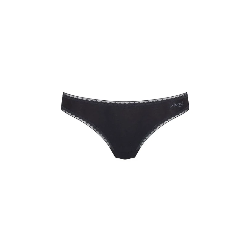 culottes brésiliennes dentelle coton bio confort pack 2 Sloggi