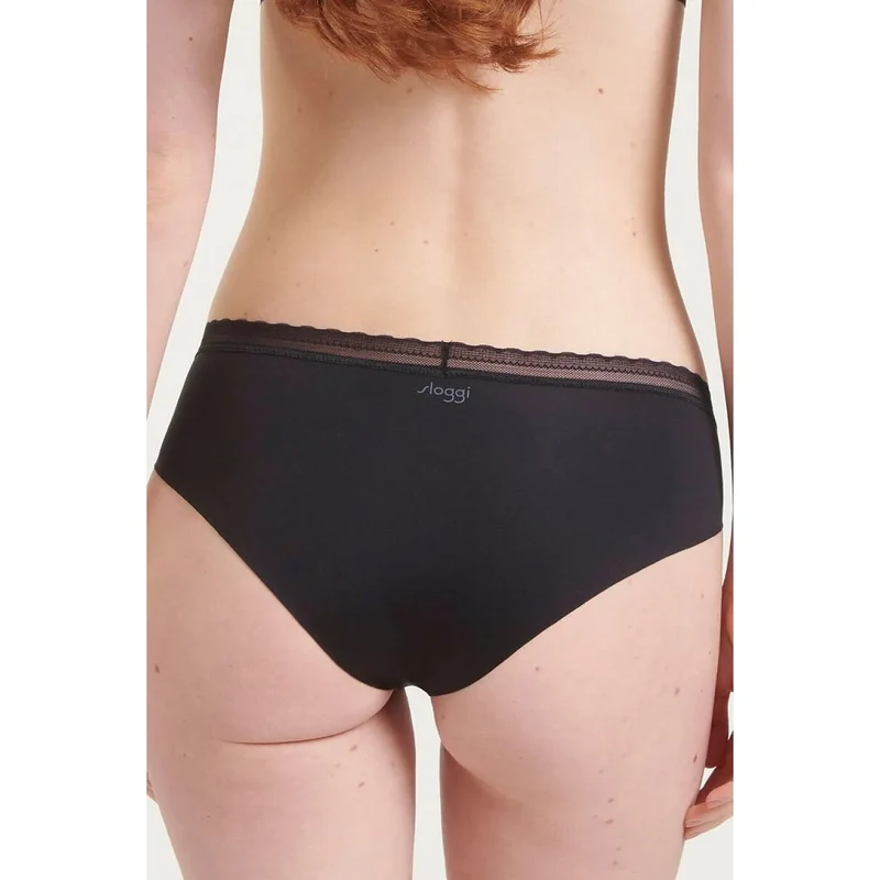 Culottes model 229952 Sloggi microfibre brune technologie gel ajustement parfait invisible