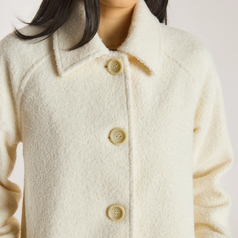 Manteau en Shearling - Crème