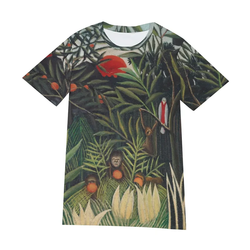 Henri Rousseau's Monkeys and Parrot T-Shirt