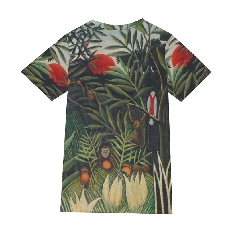 Henri Rousseau's Monkeys and Parrot T-Shirt