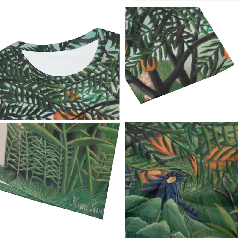 Henri Rousseau's Woman Walking in an Exotic Forest T-Shirt