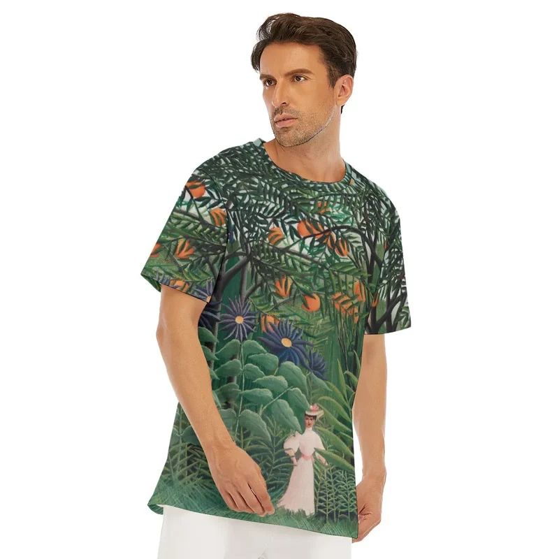Henri Rousseau's Woman Walking in an Exotic Forest T-Shirt