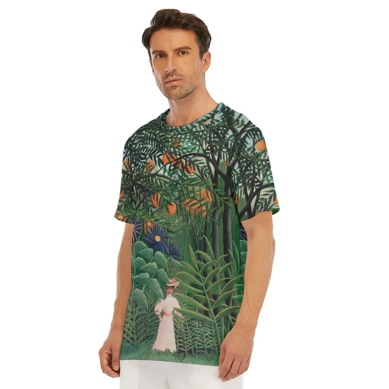 Henri Rousseau's Woman Walking in an Exotic Forest T-Shirt