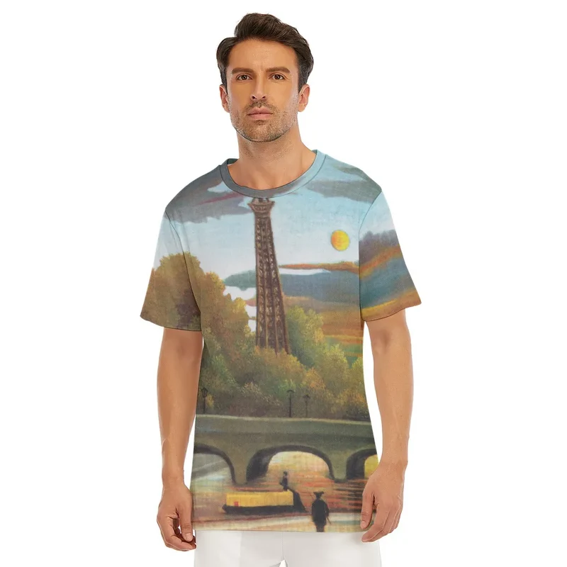 Henri Rousseau's Seine and Eiffel Tower in the Sunset T-Shirt