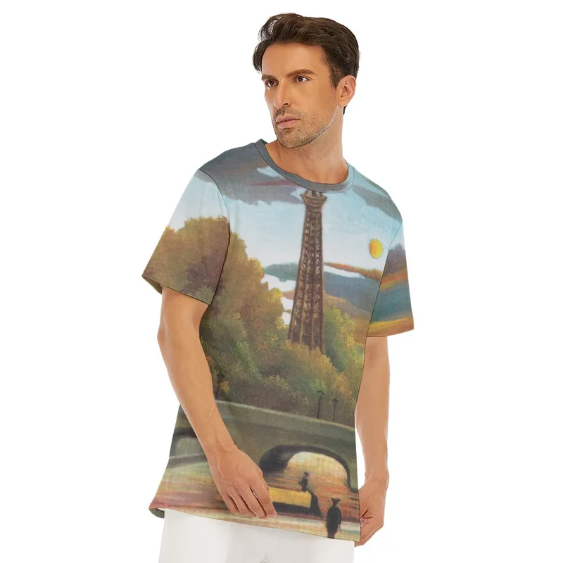 Henri Rousseau's Seine and Eiffel Tower in the Sunset T-Shirt