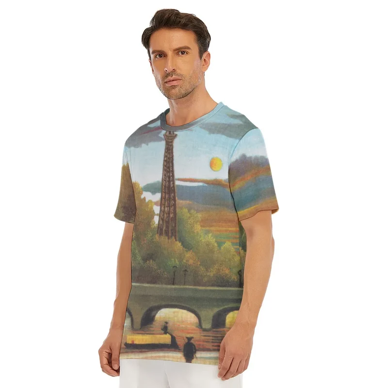 Henri Rousseau's Seine and Eiffel Tower in the Sunset T-Shirt