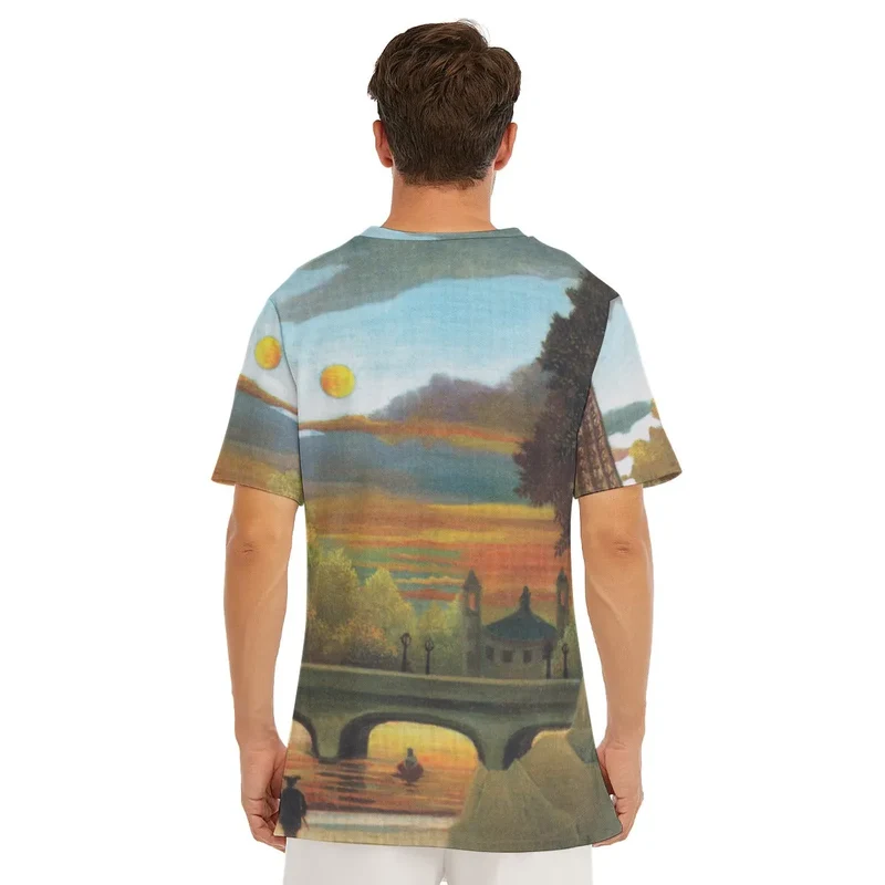 Henri Rousseau's Seine and Eiffel Tower in the Sunset T-Shirt