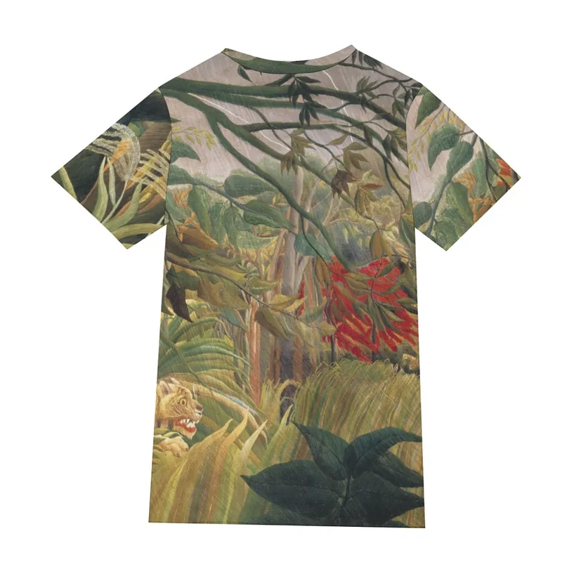 Henri Rousseau's Tiger in a Tropical Storm T-Shirt
