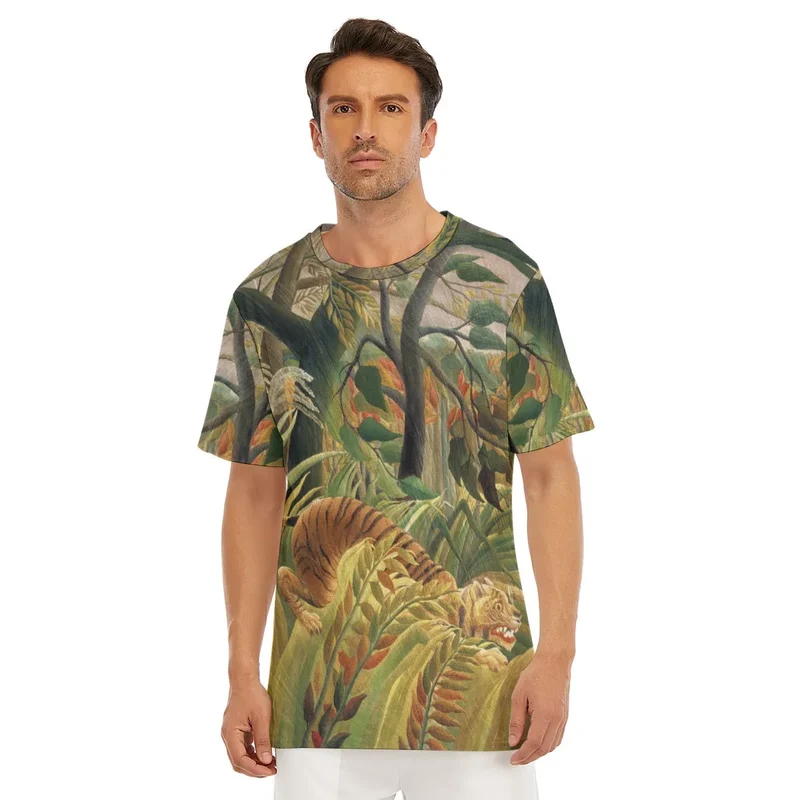 Henri Rousseau's Tiger in a Tropical Storm T-Shirt