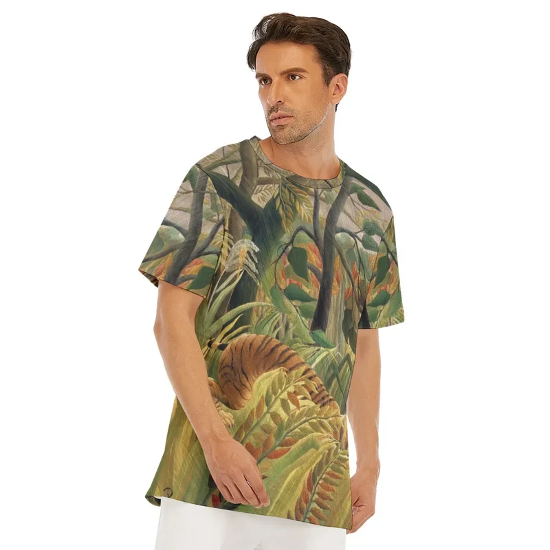 Henri Rousseau's Tiger in a Tropical Storm T-Shirt