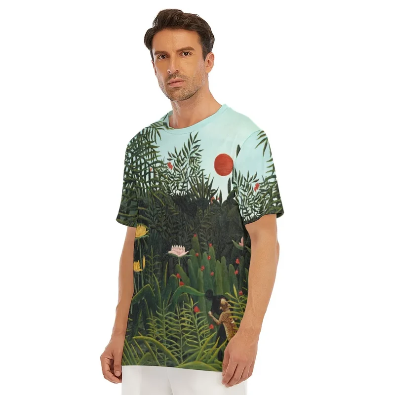 Henri Rousseau's Virgin Forest with Sunset T-Shirt