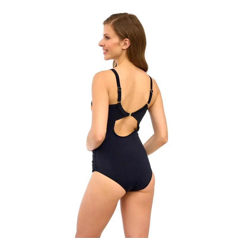 Maillot de bain une pièce Lupo Line 2025 collection motif léopard multicolore soutien intégré bretelles ajustables plage piscine femmes