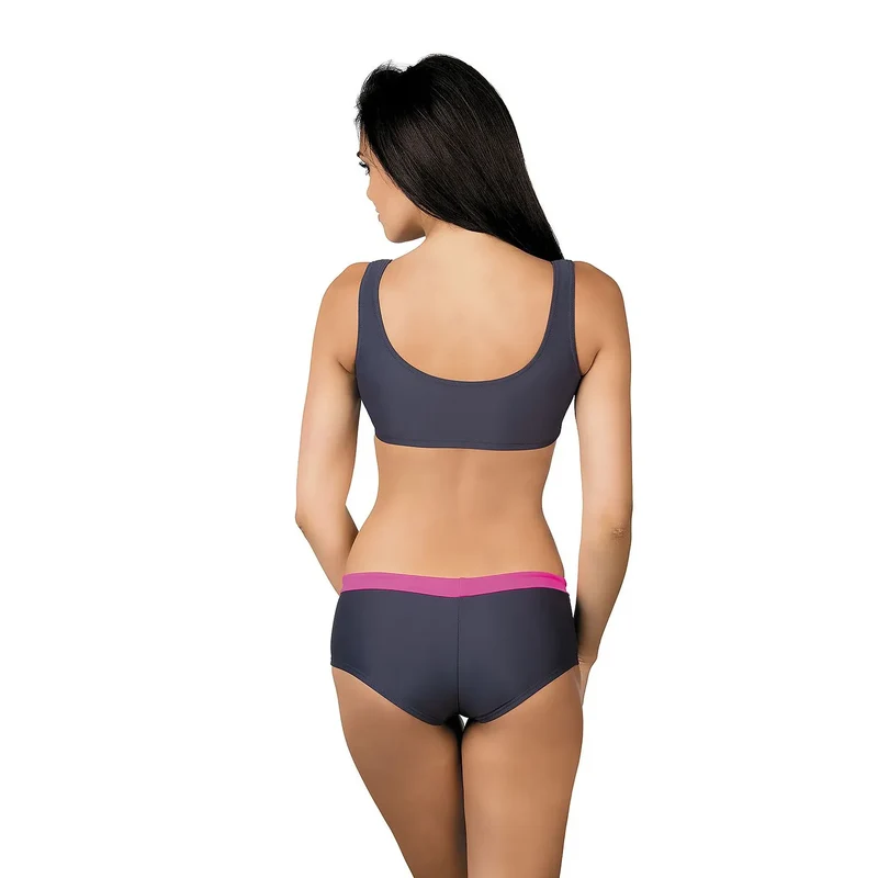 Maillot de bain deux pièces sportif LORIN 182787 design moderne tissu élastique soutien modéré plage piscine femmes actives
