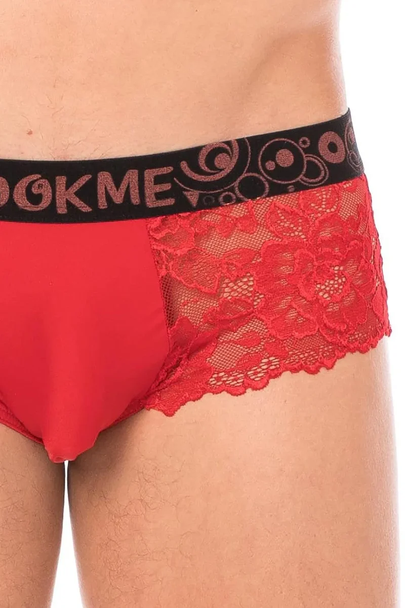 mini culotte dentelle rouge confortable douceur élégance motif floral fin poche opaque maintien élasticité polyester élasthanne coupe soignée chic soirée