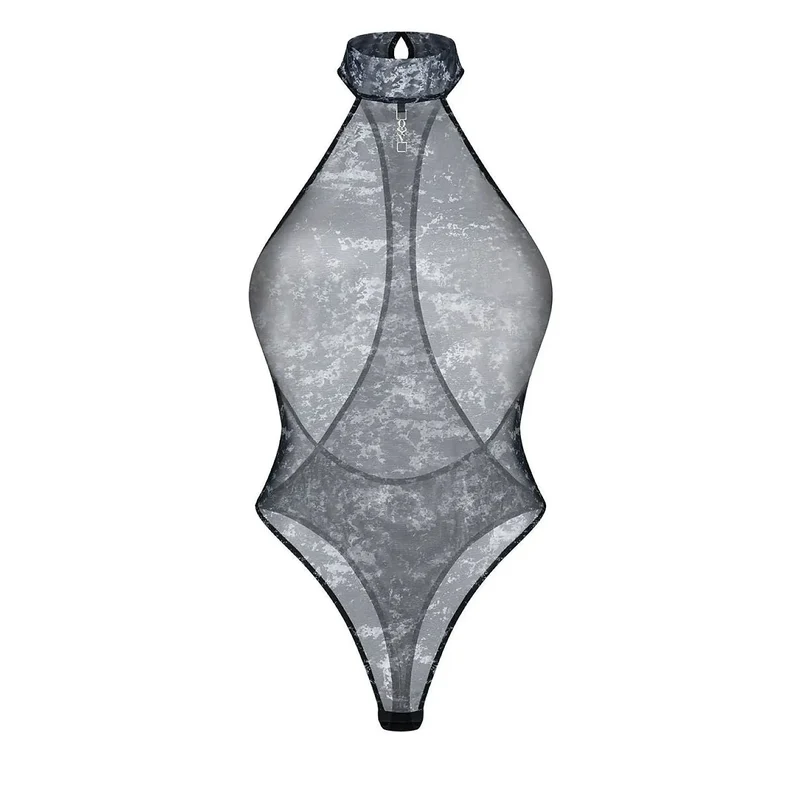 Body Corrosis marbré transparent sensuel col roulé pendentif OSSV