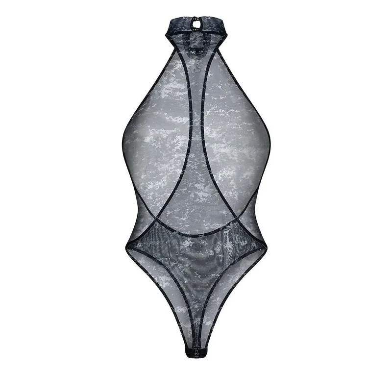 Body Corrosis marbré transparent sensuel col roulé pendentif OSSV