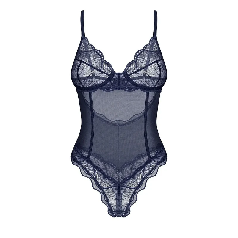 Body Nightly Blue dentelle sensuelle soutien ajustable femmes moments spéciaux