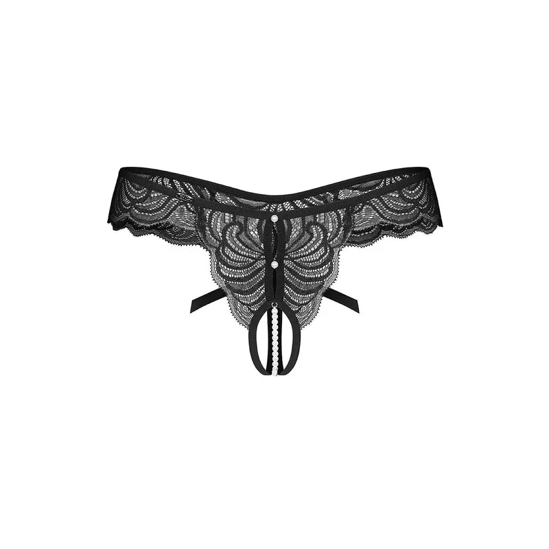 Strings dentelle Trinise perles noeud femmes confiance sensualité tailles S/3XL