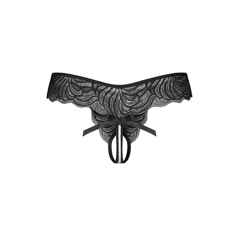 Strings dentelle Trinise perles noeud femmes confiance sensualité tailles S/3XL