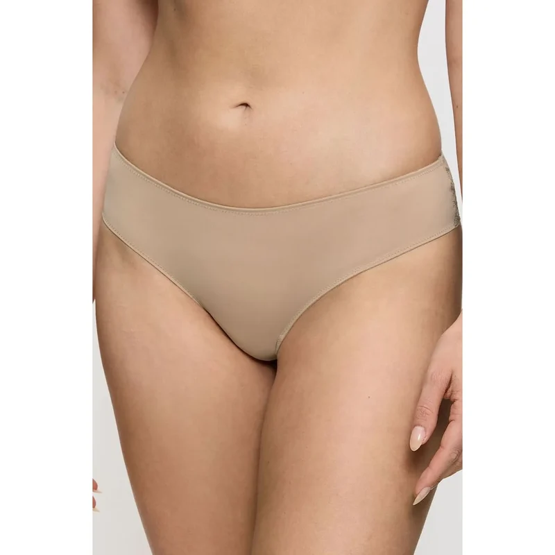 Strings taille basse microfibre dentelle florale confort quotidien femme