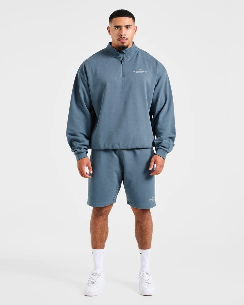 Apex Lifting Essentials 1/4 Zip Pullover - Titanium Bleu