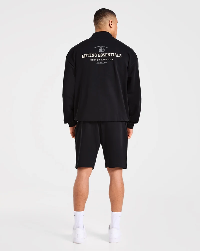 Apex Lifting Essentials 1/4 Zip Pullover - Noir/Crème