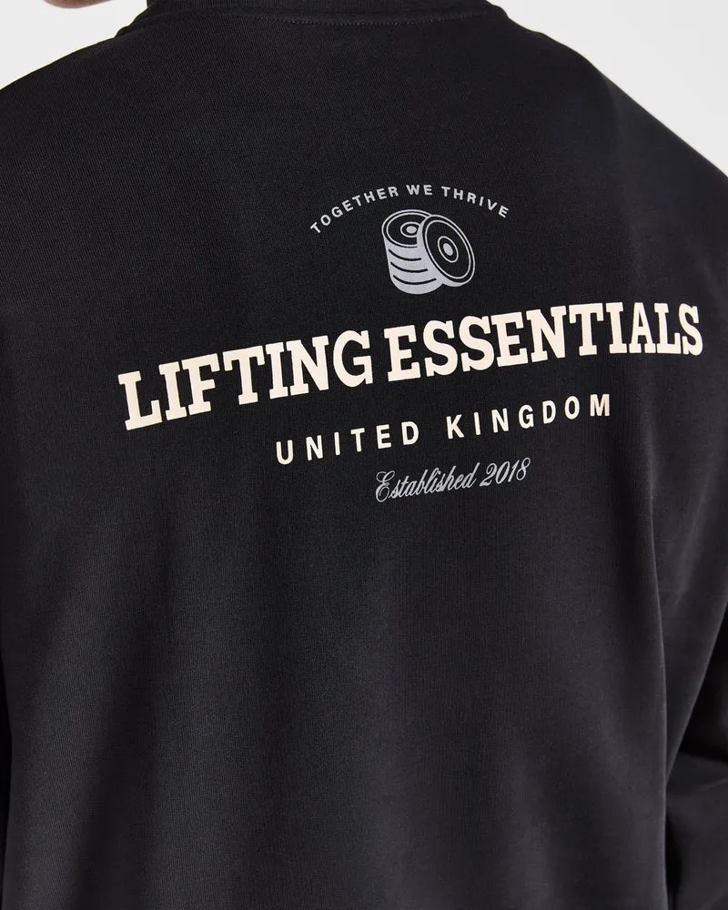 Apex Lifting Essentials 1/4 Zip Pullover - Noir/Crème