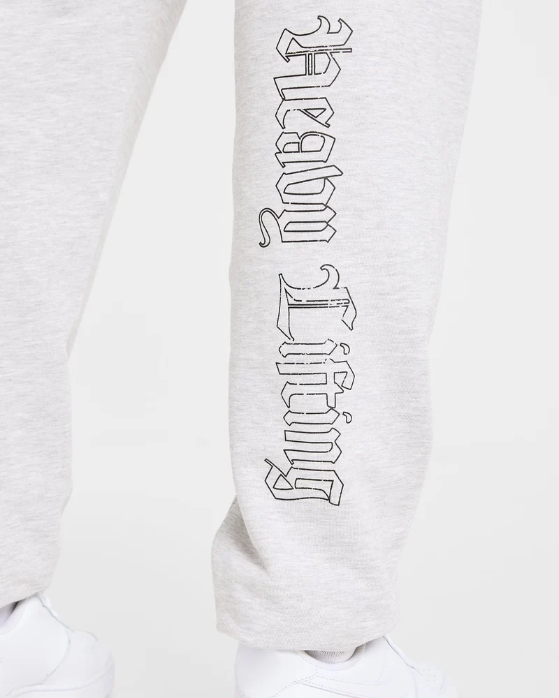 Heavy Lifting Gothic Oversized Joggers - Gris Marl