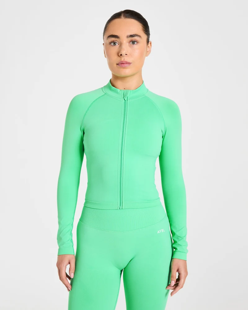Enhance Seamless Jacket - Mint Vert