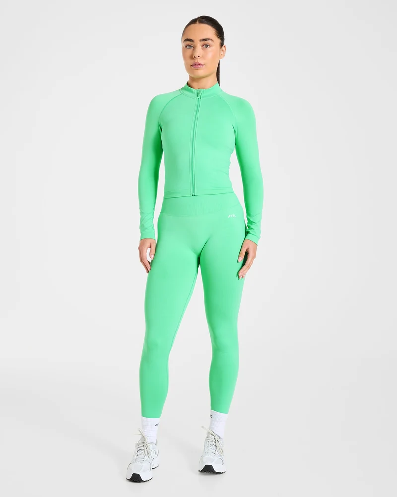 Enhance Seamless Jacket - Mint Vert
