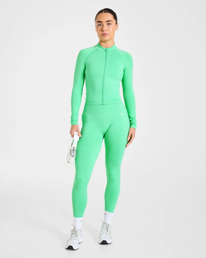 Enhance Seamless Jacket - Mint Vert