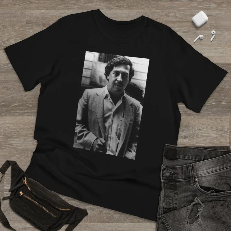 Don Pablo Escobar El Patron Colombian Mobster T-Shirt