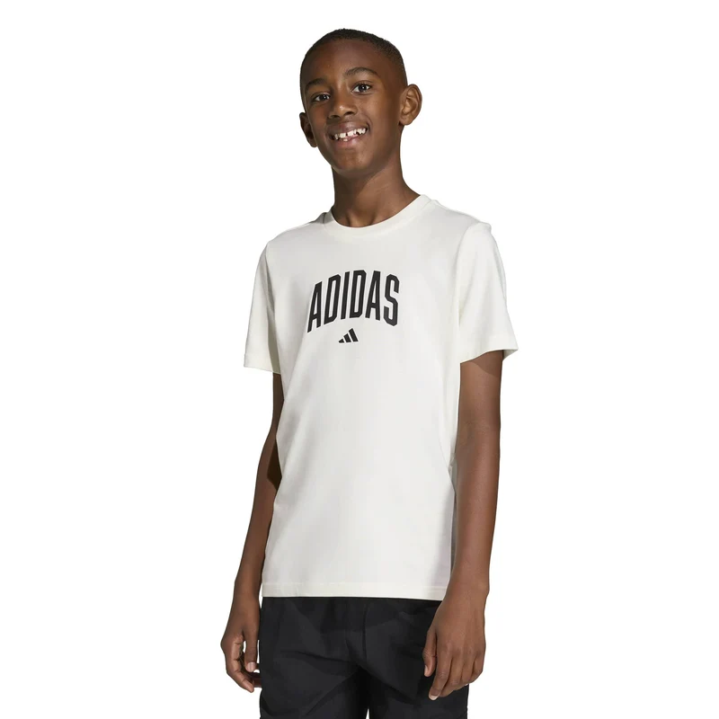 Maglietta Grafica Collegiate Jr - White