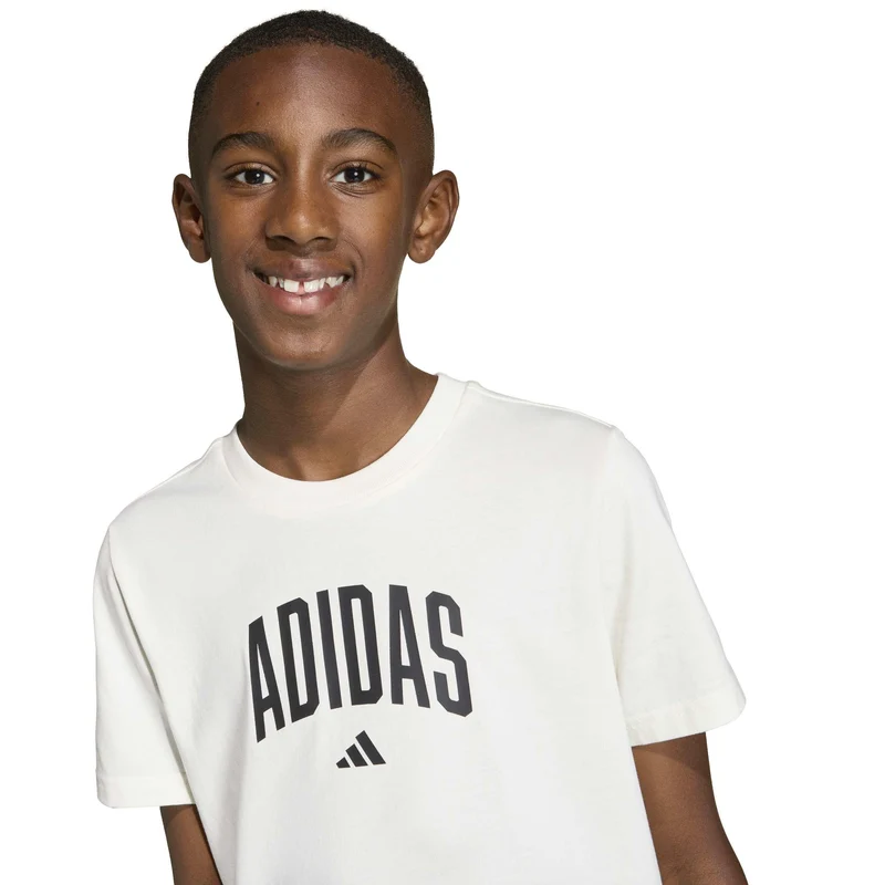 Maglietta Grafica Collegiate Jr - White