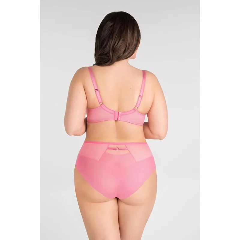 Soutien-gorge Gorsenia 195725 floral dentelle confort femme maintien stable armatures latérales lingerie élégante rose vif