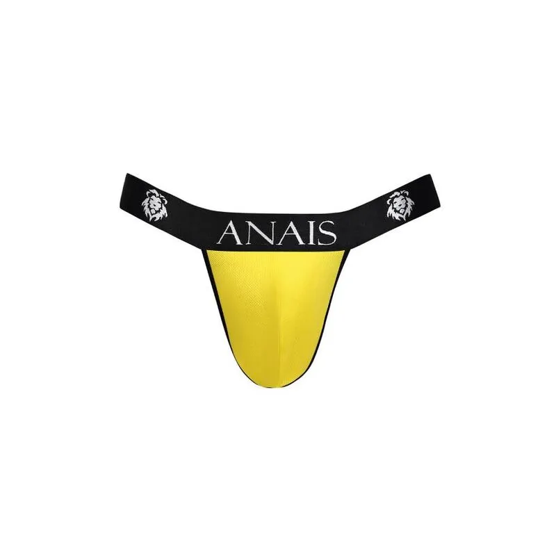 ANAIS suspensoir homme jaune sexy ajustable élastique confortable maintien coupe audacieuse polyamide élasthanne extensible douceur confection européenne tailles S M