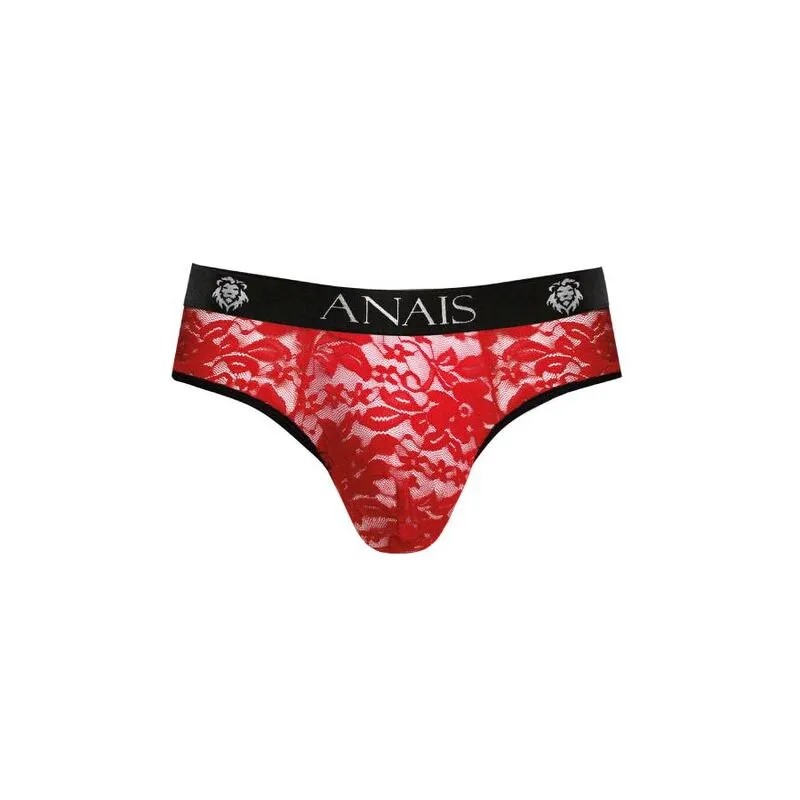 string homme dentelle rouge imprimé fleuri confortable élégant séduction raffiné silhouette ajusté souplesse élastique intimité romantique