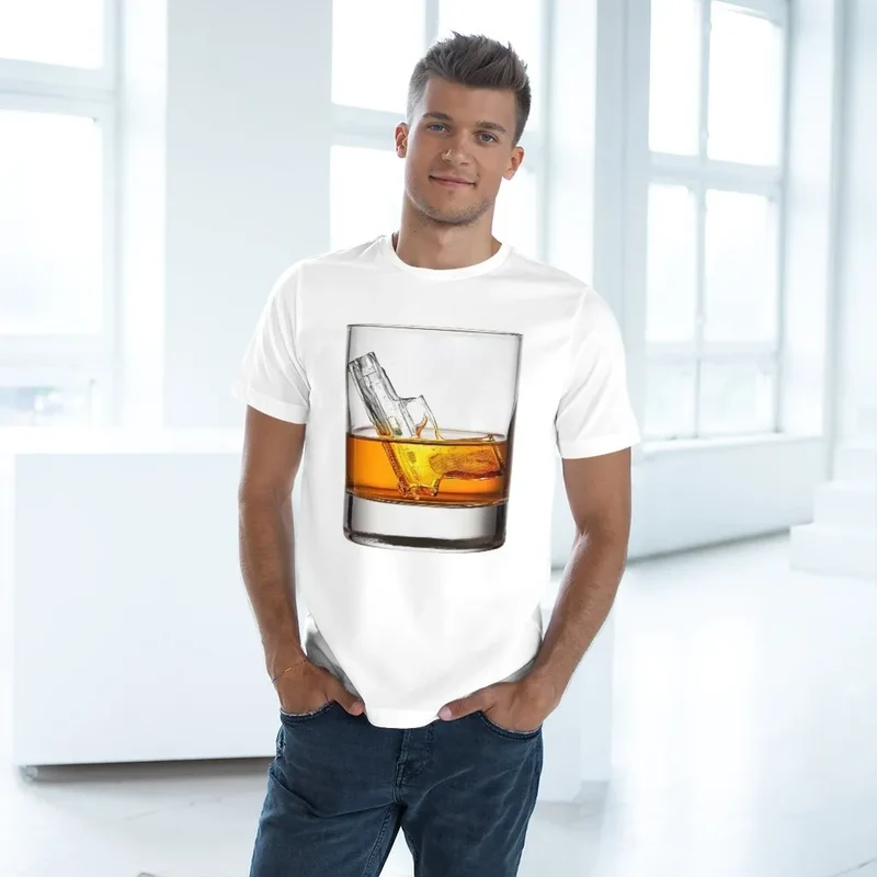 Boss Man Drink Whiskey like Real Gentleman Mobster T-shirt