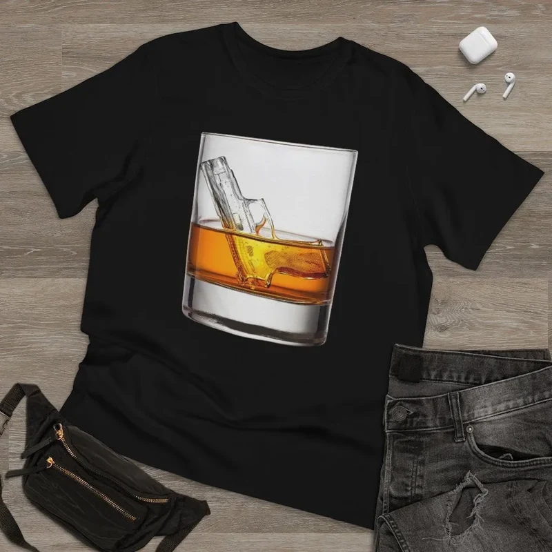 Boss Man Drink Whiskey like Real Gentleman Mobster T-shirt