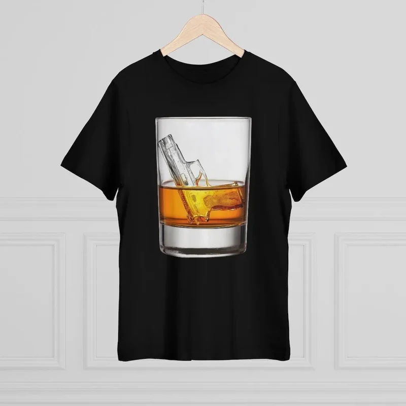 Boss Man Drink Whiskey like Real Gentleman Mobster T-shirt