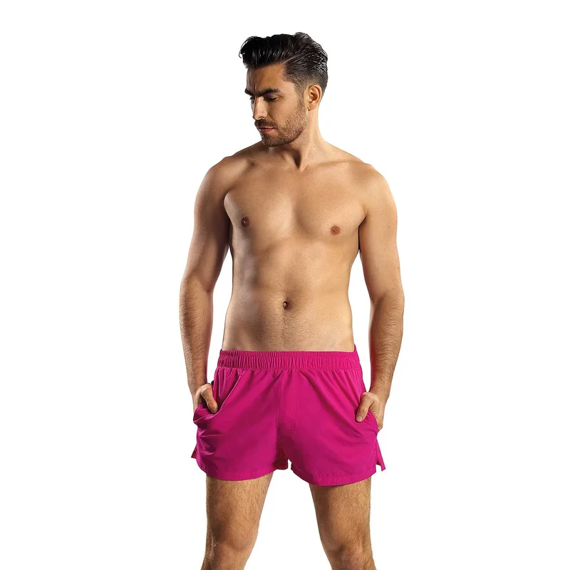 Slip de bain homme style lingerie confortable ceinture élastique poches latérales polyester doux tailles S M L XL