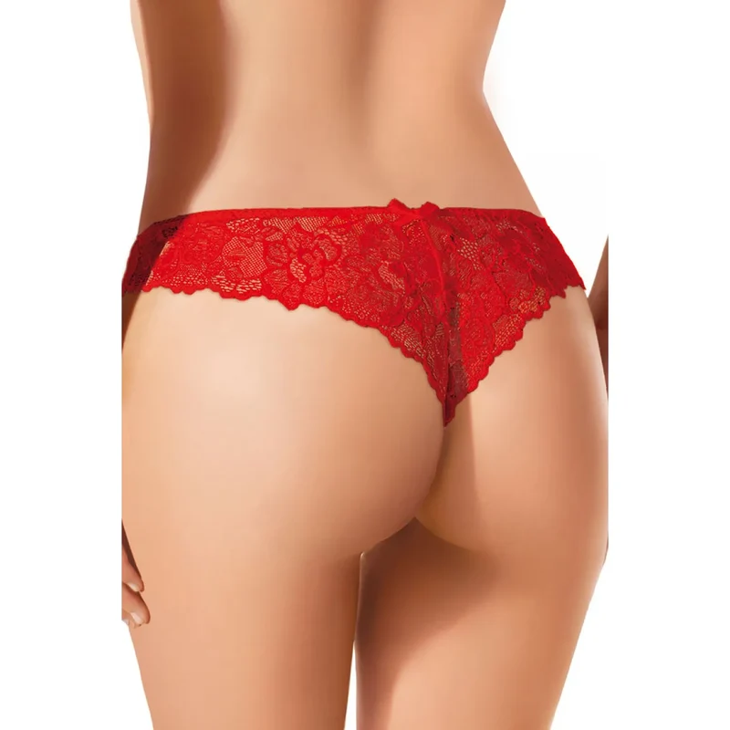 String dentelle sensuel floral élégant tulle lisse devant zircons subtils scintillants coupe sexy tailles S M L élasthanne polyamide