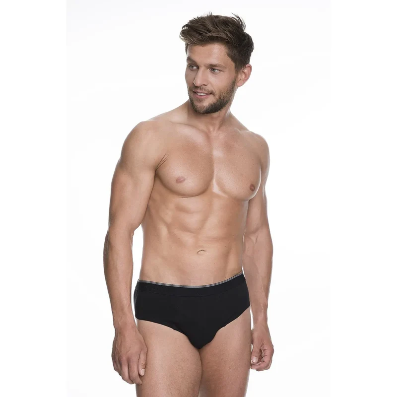 slip homme Julimex 139406 coton élasthanne confortable respirant maintien coupe classique taille élastiquée bande logo discret élégant durable profilé quotidien