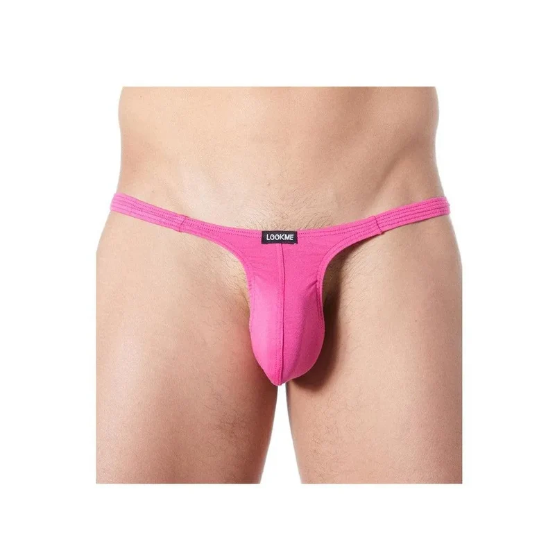 string rose homme très fin super échancré confortable sensuel séduisant quatrevingts pourcent polyamide vingt pourcent elasthanne