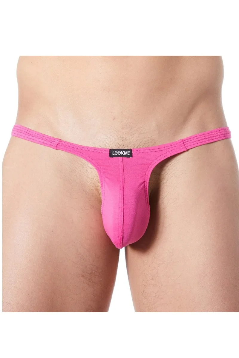 string rose homme très fin super échancré confortable sensuel séduisant quatrevingts pourcent polyamide vingt pourcent elasthanne