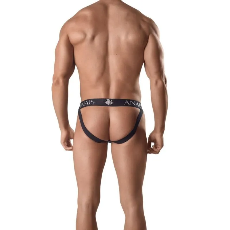 ARES suspensoir maille noire fesses exposées hommes gays polyamide élastique respirant léger maintien coupe audacieuse taille 2XL