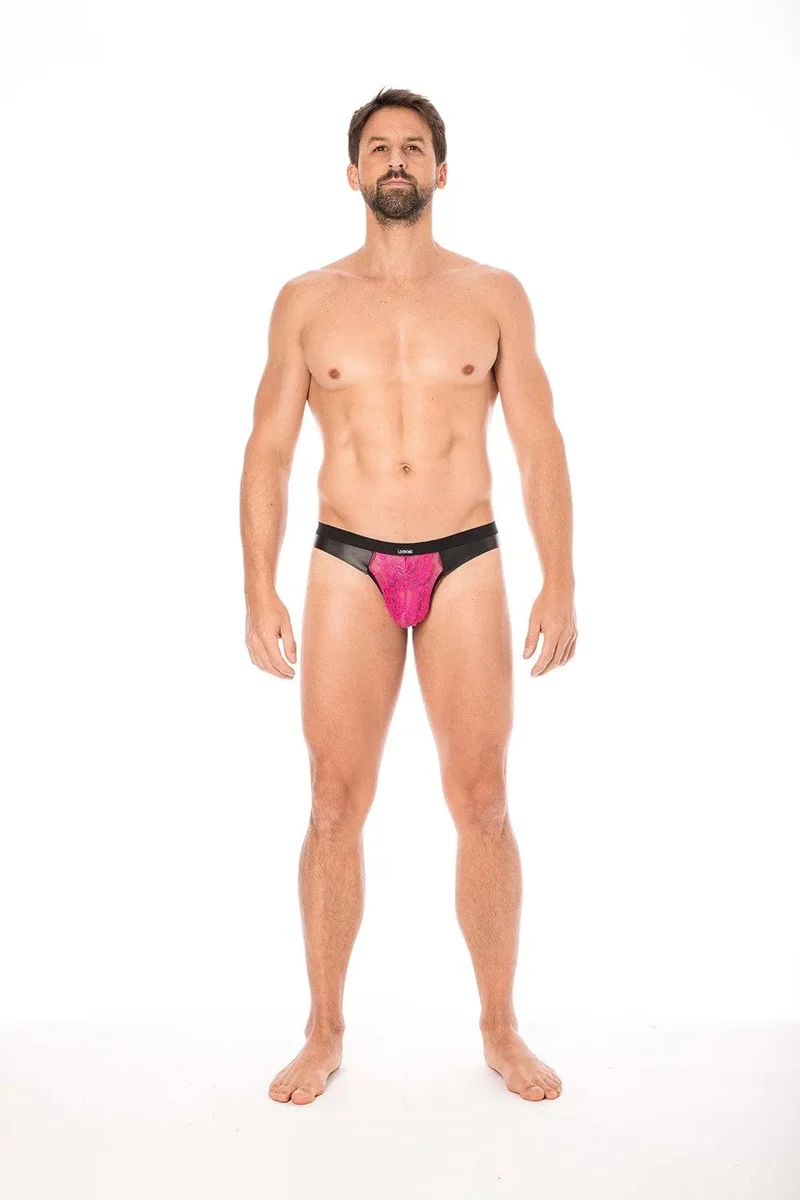 sousvetement dentelle magenta florale sophistiqué maintien ceinture élastique arrière silhouette confortable durable polyester élasthanne raffiné sensuel