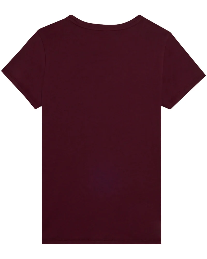 T-shirt Con Strass E Banda Logata Sulle Spalle Donna