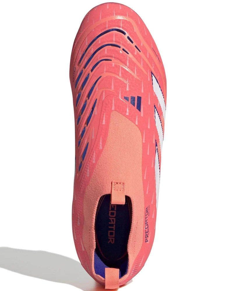 Scarpe Da Calcio Predator Elite Bambini Laceless FG Coral Blaze Pack